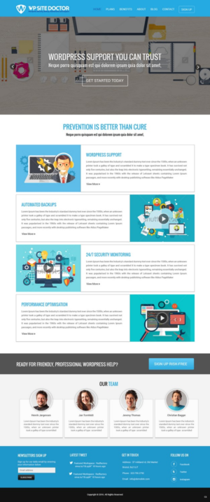 Wordpress Design by pb for 3MHZ Solutions | Design: #11345899