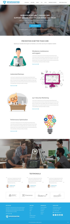Wordpress Design by pb for 3MHZ Solutions | Design: #11345900