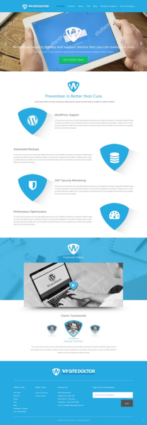 Wordpress Design by pb for 3MHZ Solutions | Design: #11354063