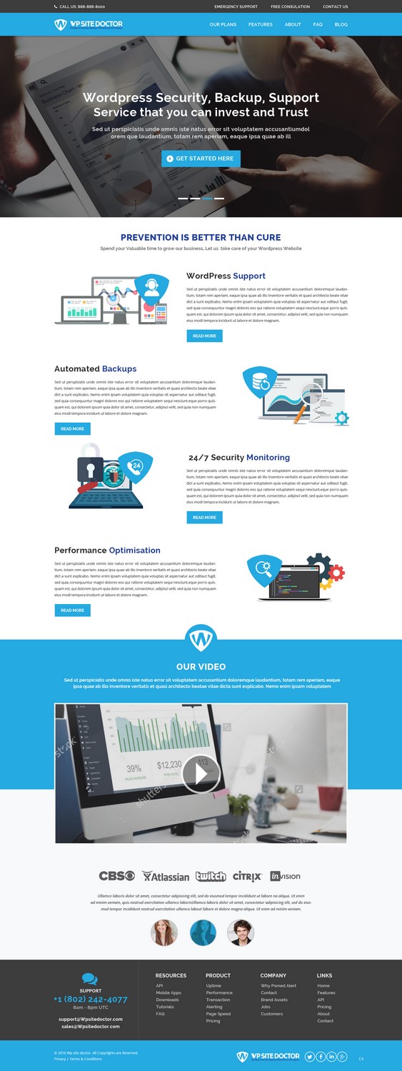 Wordpress Design by pb for 3MHZ Solutions | Design #11372897