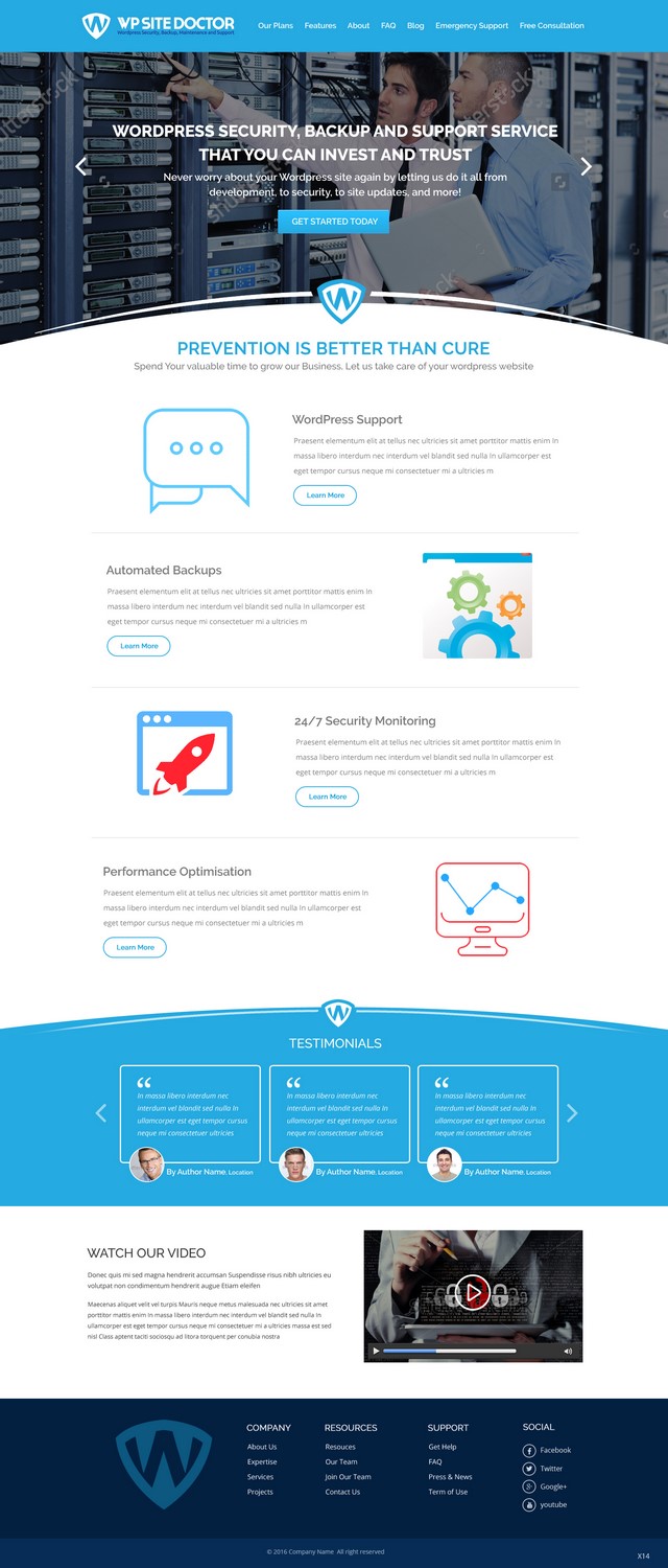 Wordpress Design by pb for 3MHZ Solutions | Design #11380870