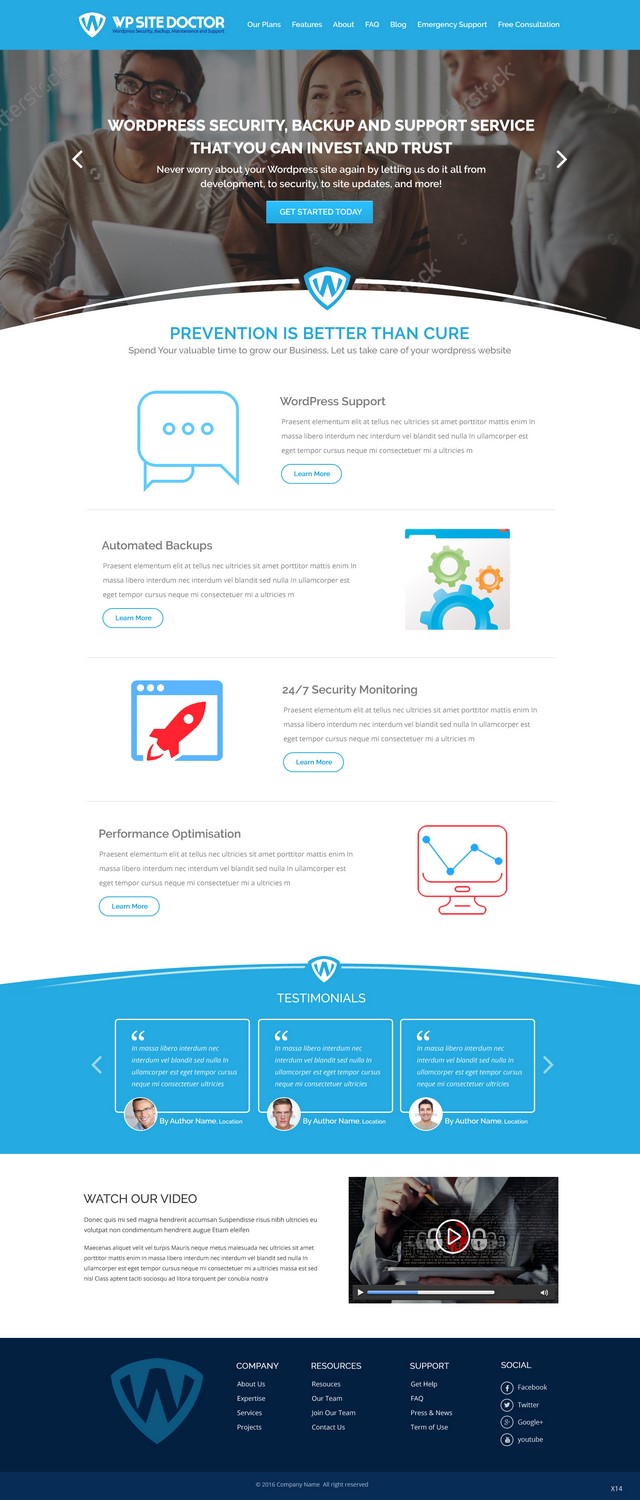Wordpress Design by pb for 3MHZ Solutions | Design #11380871