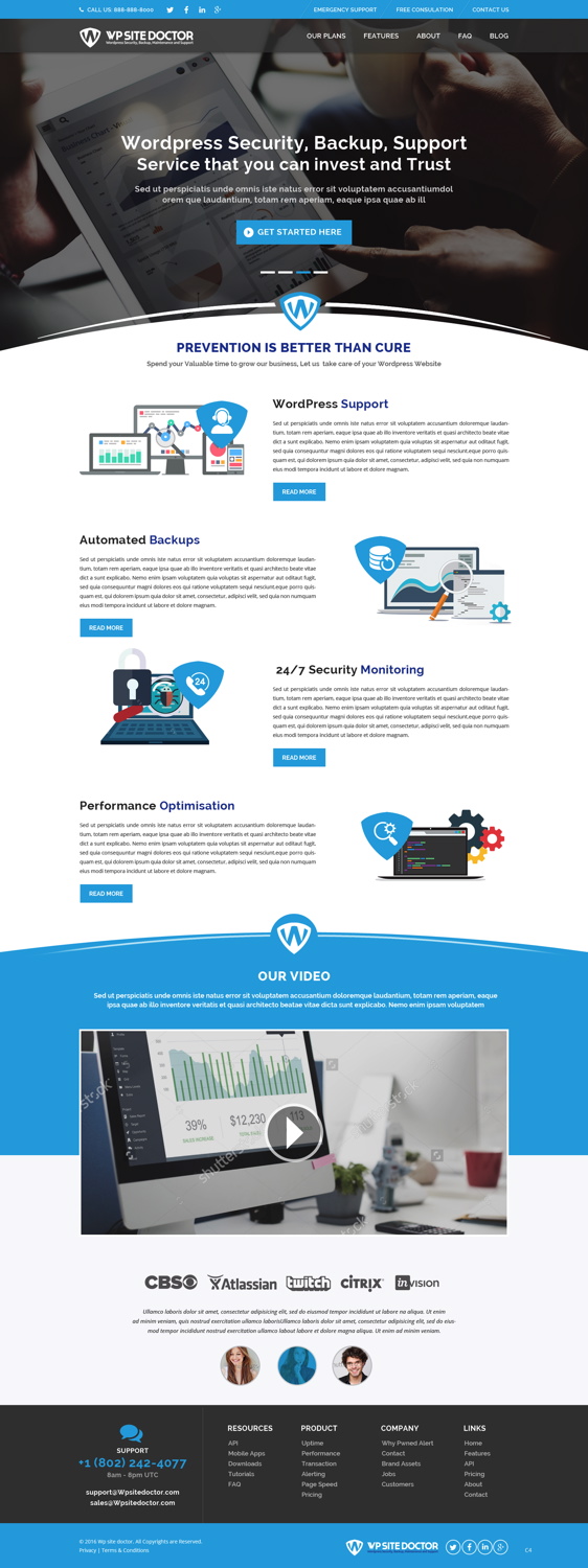 Wordpress Design by pb for 3MHZ Solutions | Design: #11393995