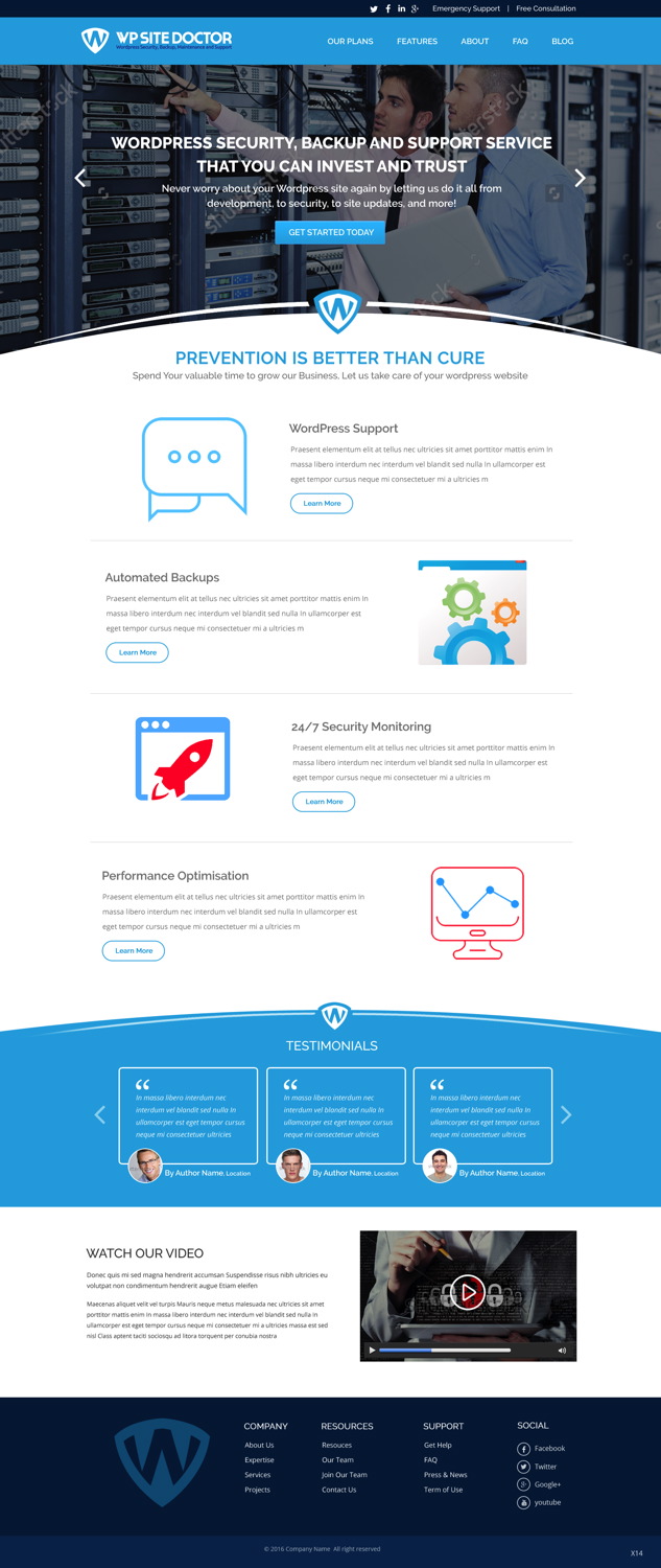 Wordpress Design by pb for 3MHZ Solutions | Design #11400430