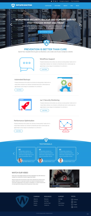 Wordpress Design by pb for 3MHZ Solutions | Design: #11400430