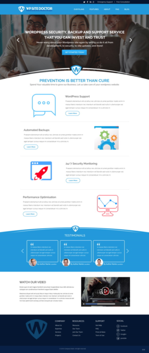 Wordpress Design by pb for 3MHZ Solutions | Design: #11400431