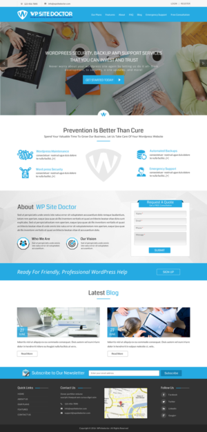 Wordpress Design by Sbss for 3MHZ Solutions | Design: #11335000