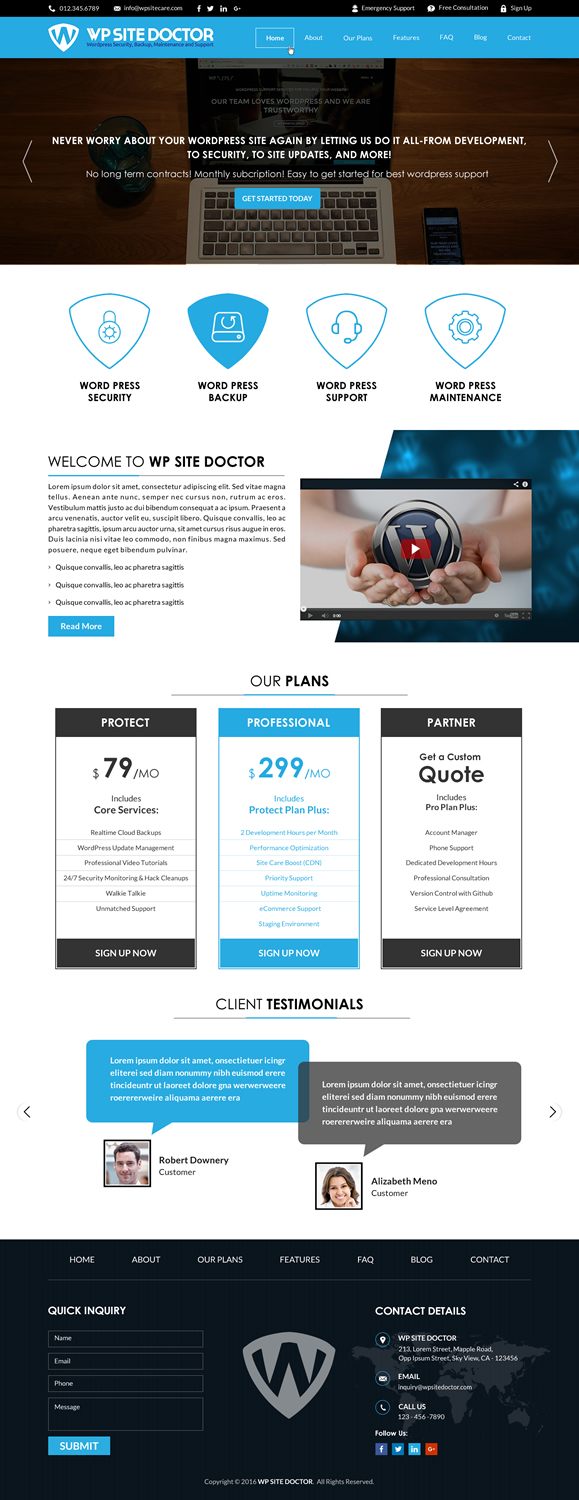 Wordpress Design by Sbss for 3MHZ Solutions | Design #11336242
