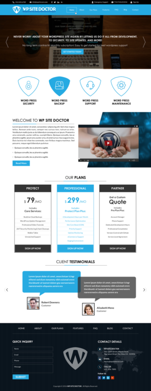 Wordpress Design by Sbss for 3MHZ Solutions | Design: #11336242