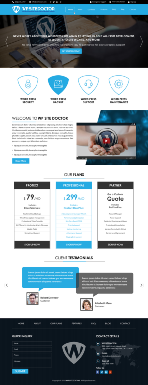 Wordpress Design by Sbss for 3MHZ Solutions | Design: #11336245