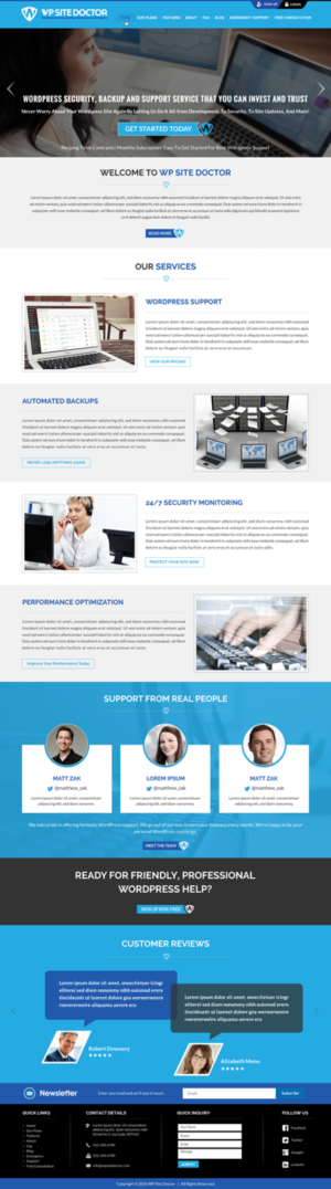 Wordpress Design by Sbss for 3MHZ Solutions | Design: #11336252