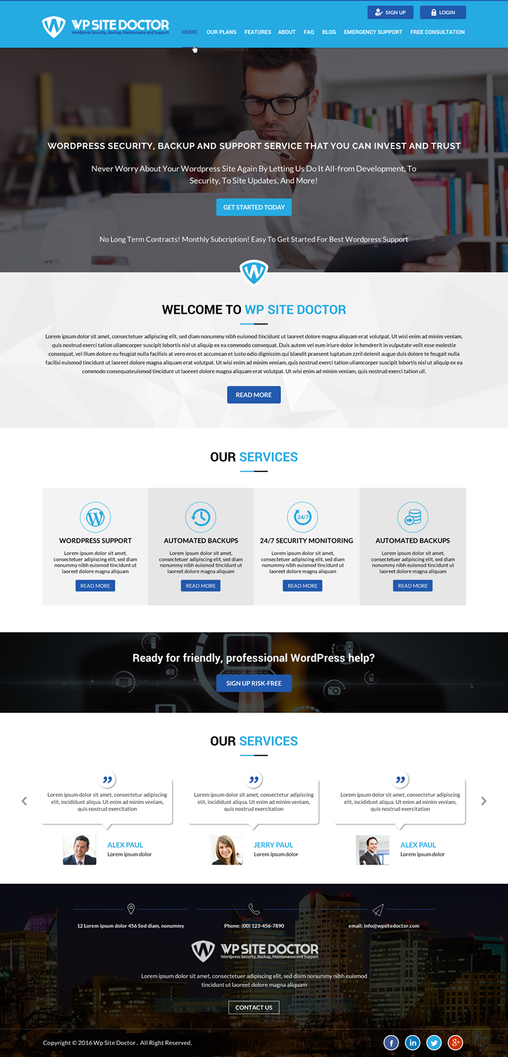 Wordpress Design by Sbss for 3MHZ Solutions | Design #11336253