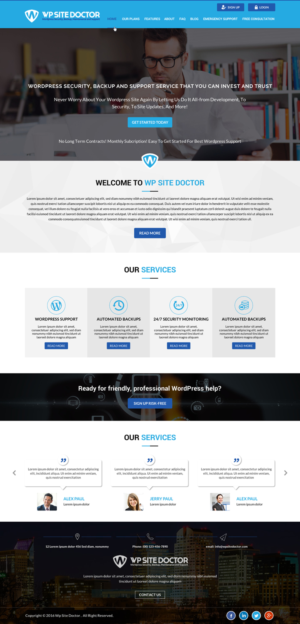 Wordpress Design by Sbss for 3MHZ Solutions | Design: #11336253