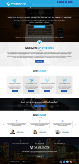 Wordpress Design by Sbss for 3MHZ Solutions | Design: #11336254