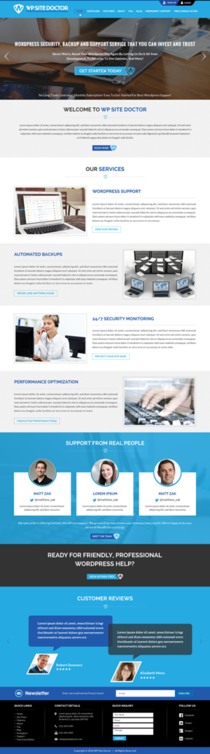 Wordpress Design by Sbss for 3MHZ Solutions | Design: #11336255