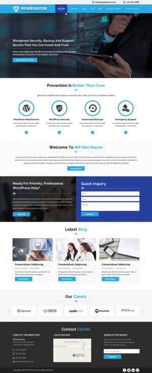 Wordpress Design by Sbss for 3MHZ Solutions | Design: #11345319