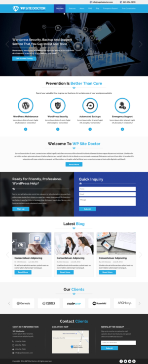 Wordpress Design by Sbss for 3MHZ Solutions | Design: #11345320