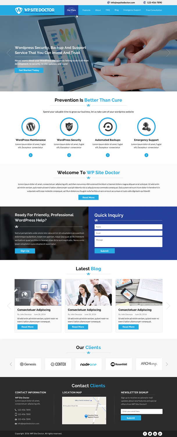 Wordpress Design by Sbss for 3MHZ Solutions | Design #11345321
