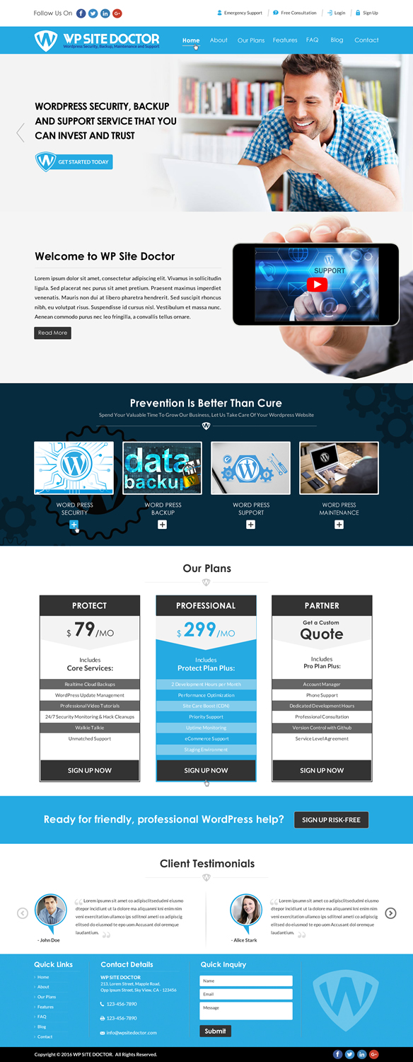 Wordpress Design by Sbss for 3MHZ Solutions | Design #11345581
