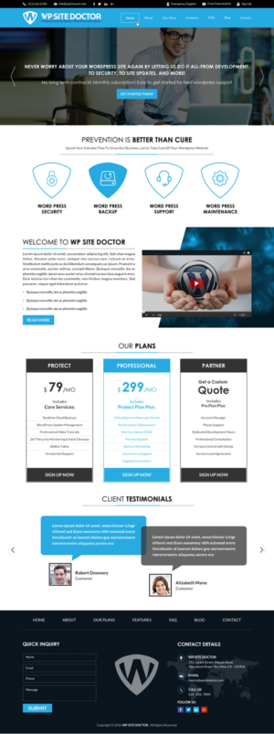 Wordpress Design by Sbss for 3MHZ Solutions | Design: #11345584