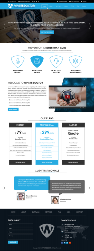 Wordpress Design by Sbss for 3MHZ Solutions | Design: #11345585