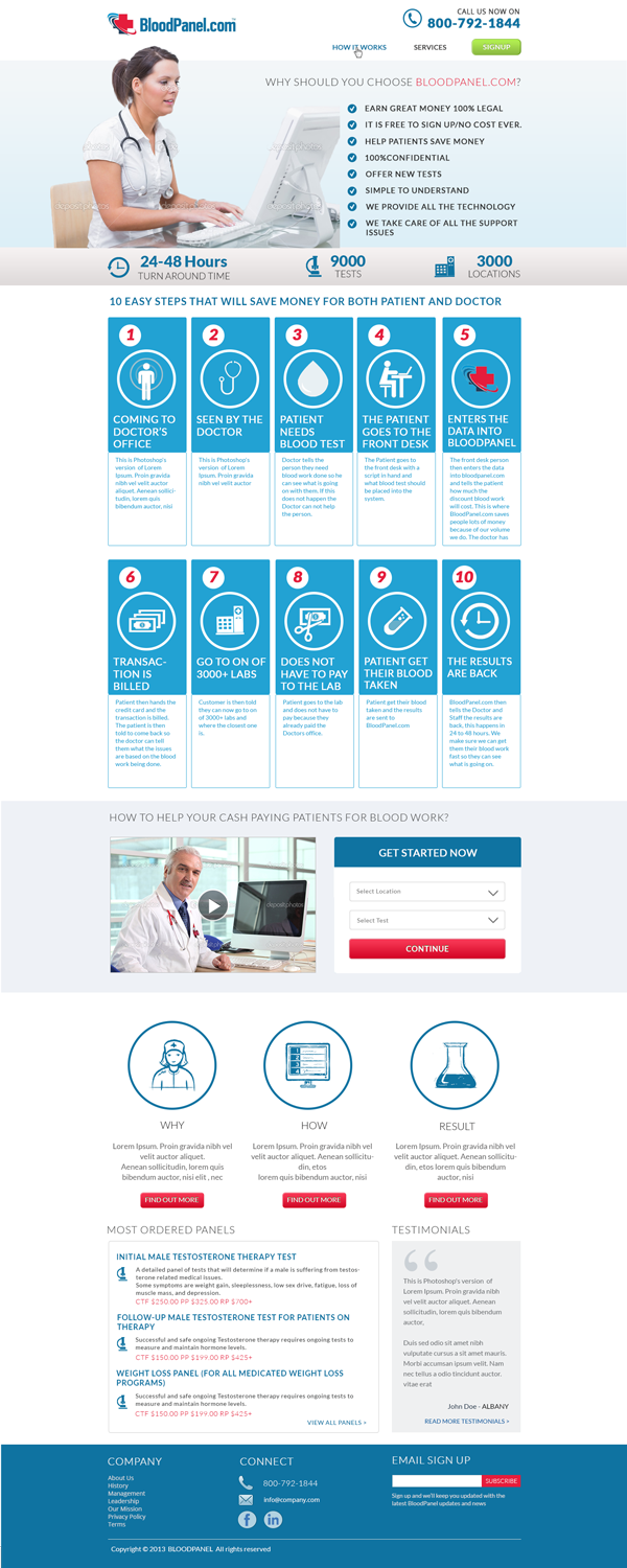 Web Design by ctbors for Live Well Marketing LLC | Design #2351836