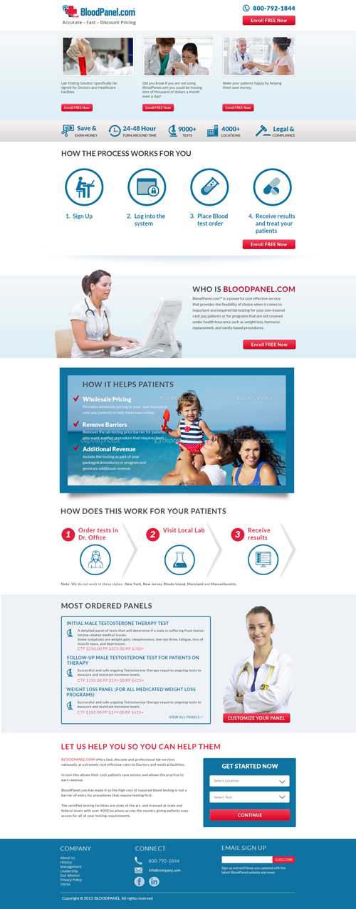 Web Design by ctbors for Live Well Marketing LLC | Design #2398225