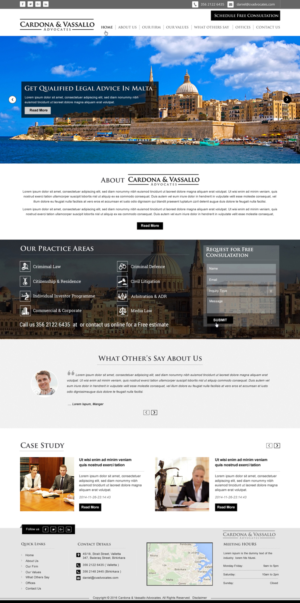 Web Design by harmi_199 for Cardona & Vassallo Advocates | Design: #11153105