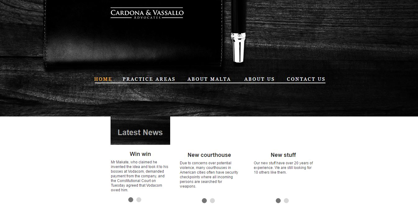 Diseño Web por ALTHMANI para Cardona & Vassallo Advocates | Diseño #11207976