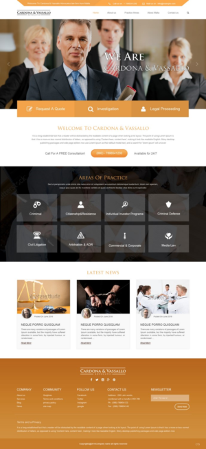 Web Design by pb for Cardona & Vassallo Advocates | Design: #11148437