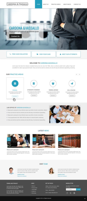 Web Design by pb for Cardona & Vassallo Advocates | Design: #11148440