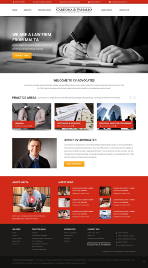 Web Design by pb for Cardona & Vassallo Advocates | Design: #11148446