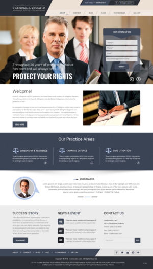 Web Design by pb for Cardona & Vassallo Advocates | Design: #11156301