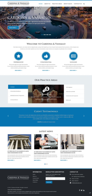 Web Design by pb for Cardona & Vassallo Advocates | Design: #11156306