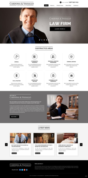 Web Design by pb for Cardona & Vassallo Advocates | Design: #11156307