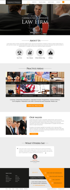 Web Design by the-lion-king for Cardona & Vassallo Advocates | Design: #11159558