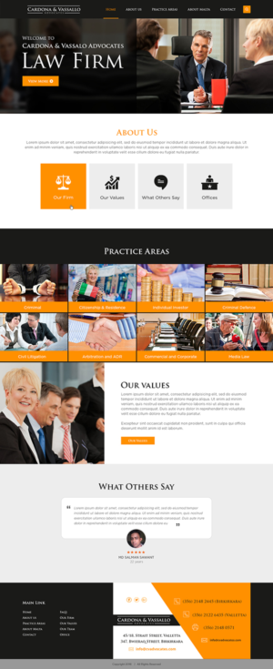 Web Design by the-lion-king for Cardona & Vassallo Advocates | Design: #11169752
