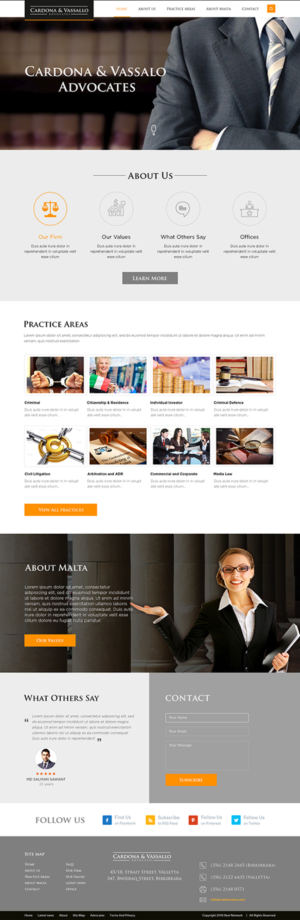 Web Design by the-lion-king for Cardona & Vassallo Advocates | Design: #11194858