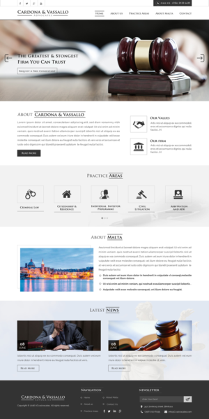 Web Design by Sbss for Cardona & Vassallo Advocates | Design: #11144286