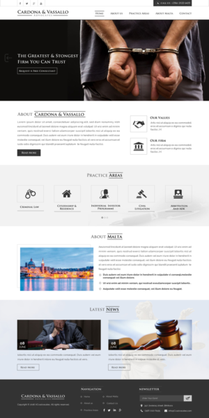 Web Design by Sbss for Cardona & Vassallo Advocates | Design: #11149977