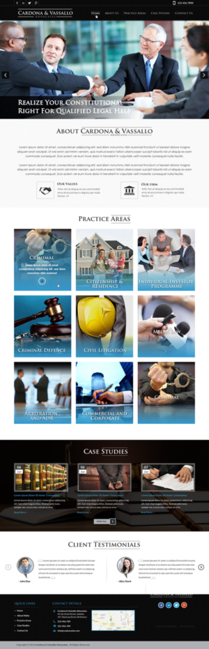 Web Design by Sbss for Cardona & Vassallo Advocates | Design: #11149983