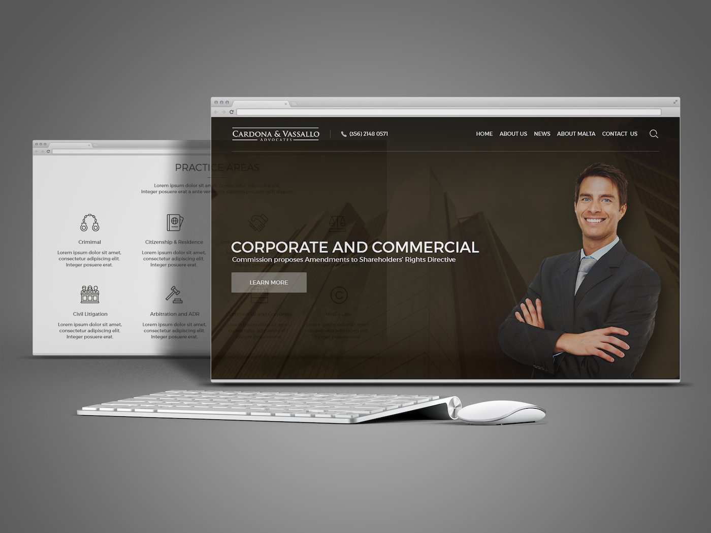 Web Design by dii for Cardona & Vassallo Advocates | Design #11173271