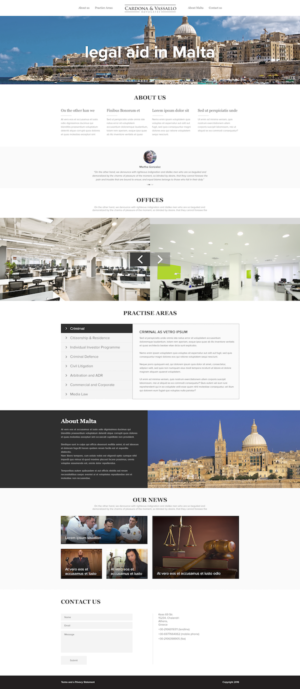 Web Design by dii for Cardona & Vassallo Advocates | Design: #11173285