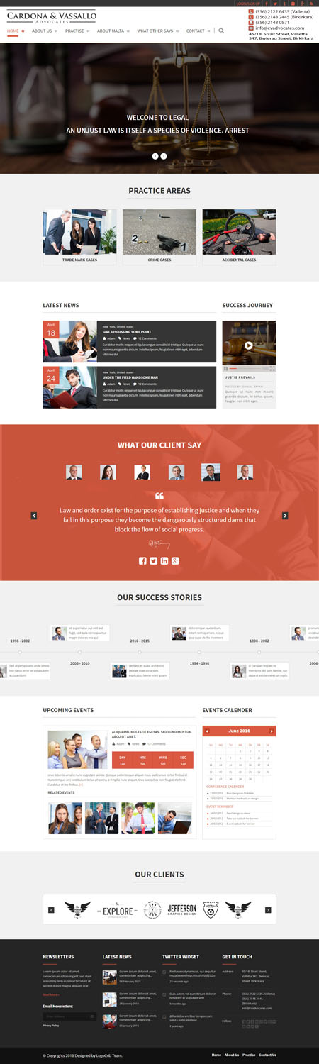 Web Design by bdesigner9 for Cardona & Vassallo Advocates | Design #11133984