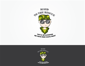 Maid to the Rescue.........You'll be satisfied or your dirt back free!  | Logo-Design von jaime.sp