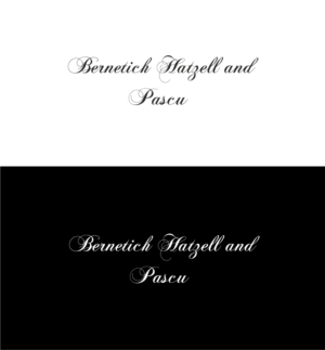 Logo Design by teodoratiru84 for Bernetich Hatzell and Pascu | Design: #11198604