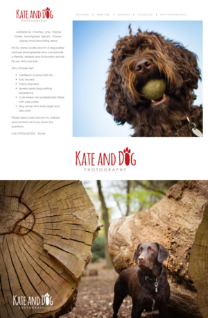 Logo Design by criss for Kate Walks Dogs | Design: #11146857