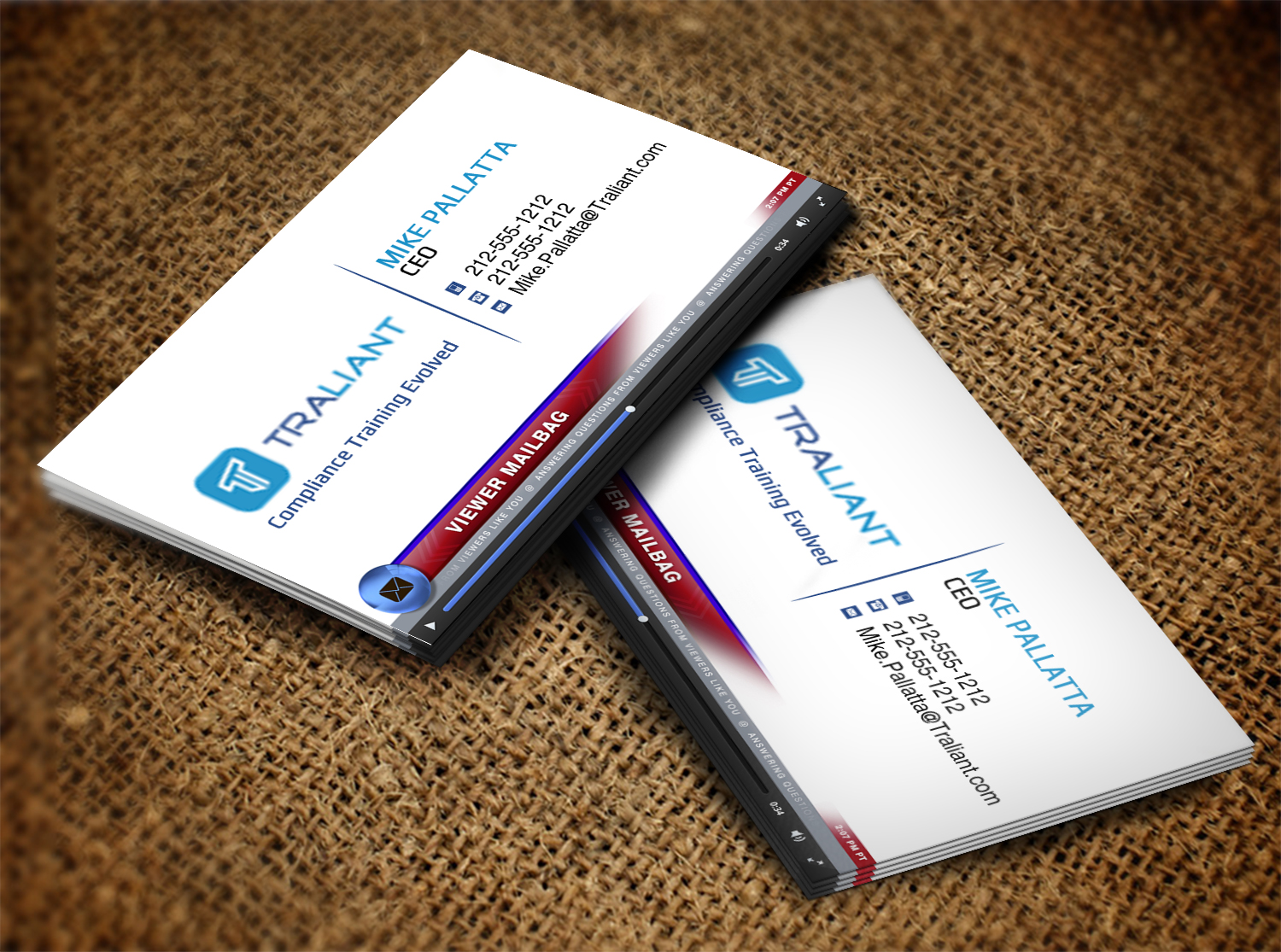 Business Card Design by Lanka Ama for Traliant | Design #11145744
