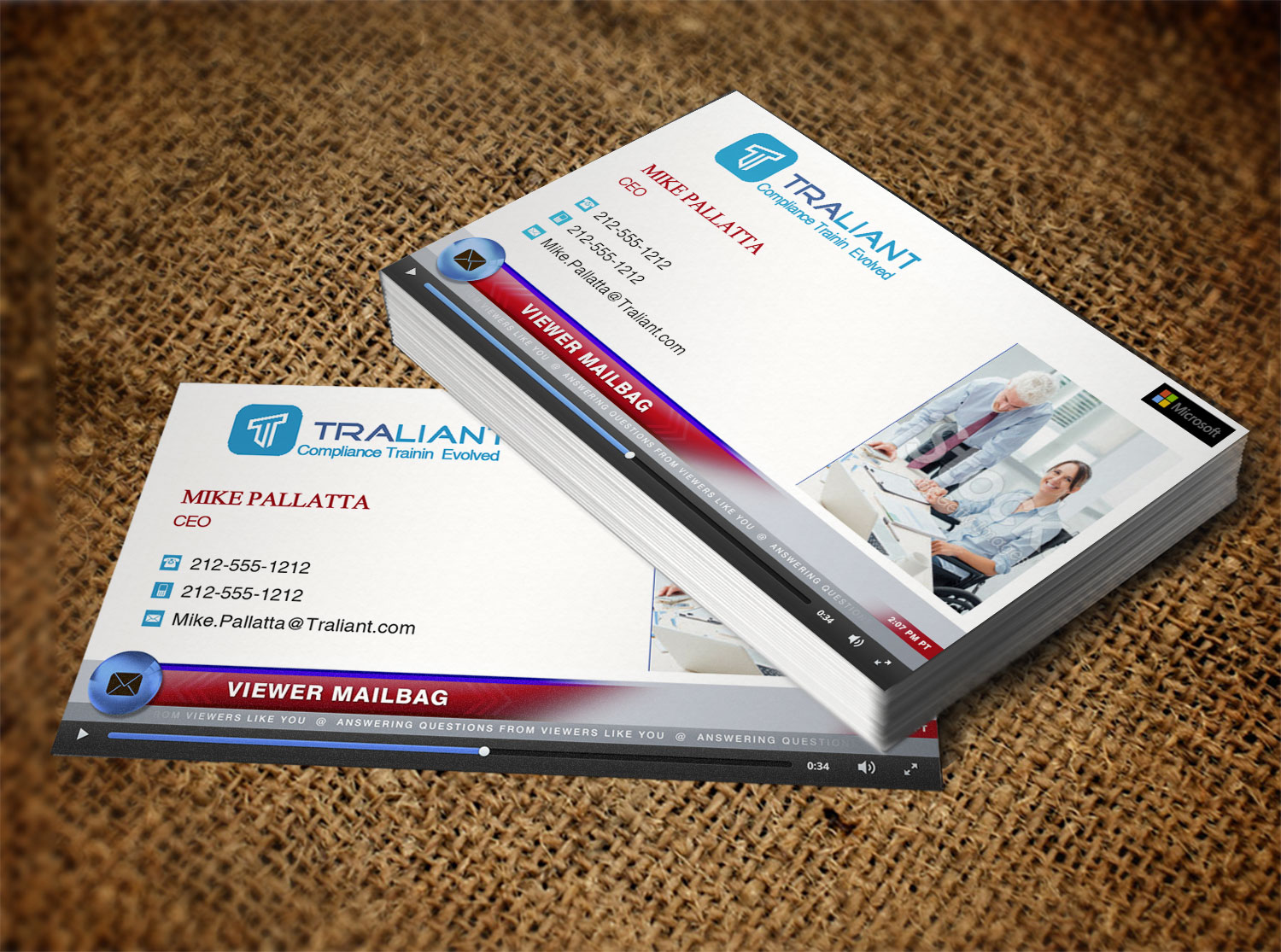 Business Card Design by Lanka Ama for Traliant | Design #11145760