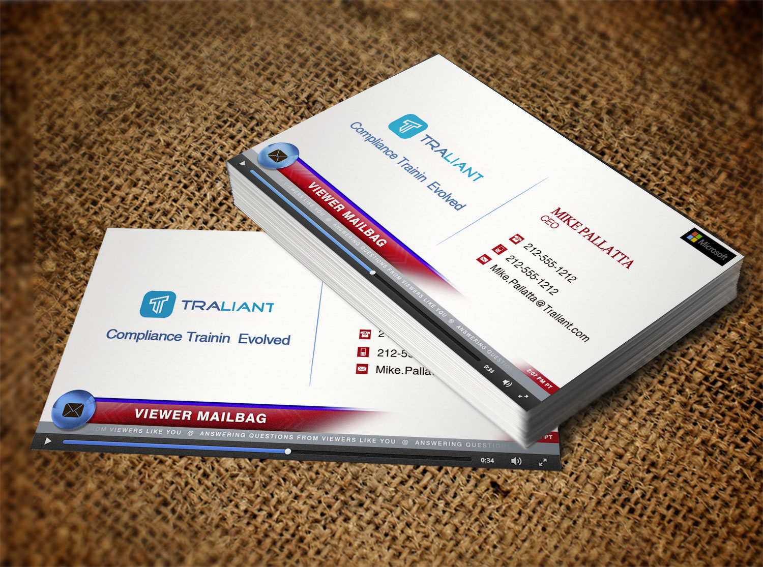 Business Card Design by Lanka Ama for Traliant | Design #11145761